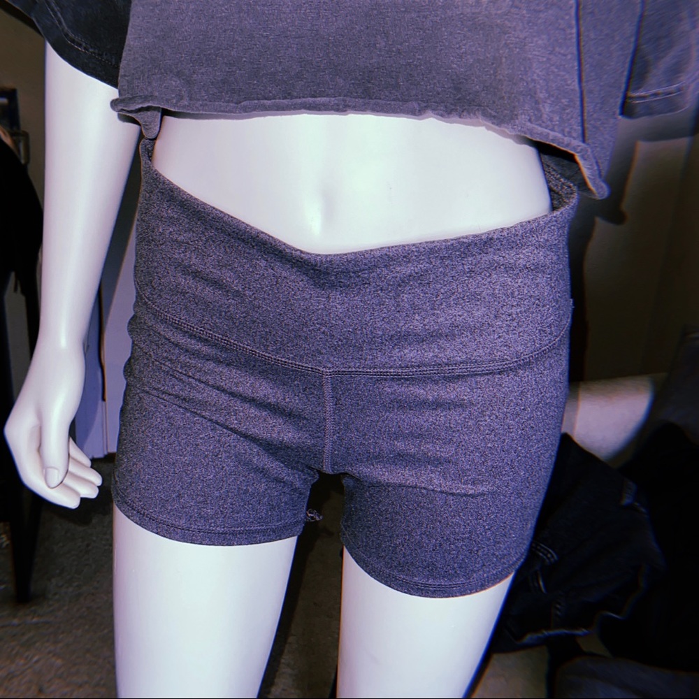 Grey Champion High Waisted Workout Shorts